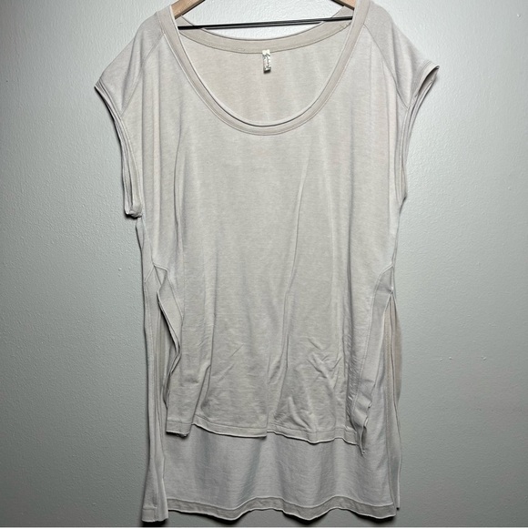 Free People Intimately Women Top Large Tan Sleeveless Tunic Oversized‎ Boho - Picture 1 of 10